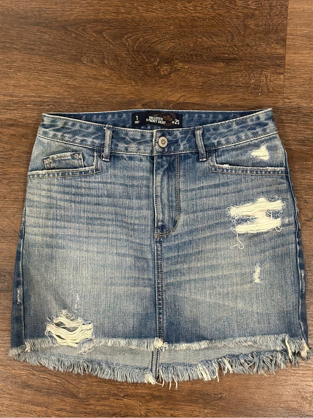 Hollister 5 Pocket denim Skirt size 25w